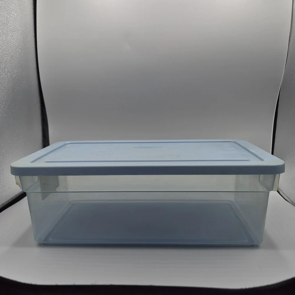 Vintage Rubbermaid 1.54 Gallon Storage Box Blue 701H‎